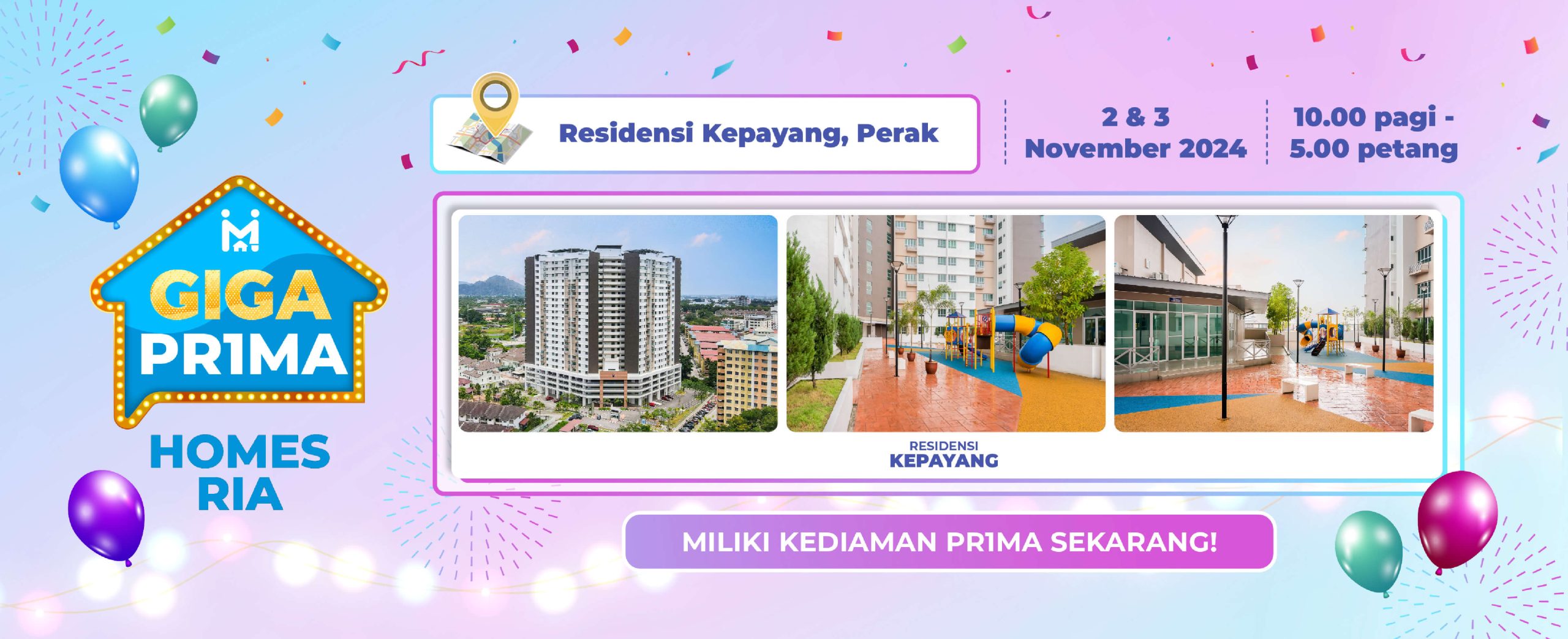 Microsite GIGA Ria Banner-Residensi Kepayang